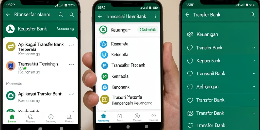 Antarmuka aplikasi 55RP yang sederhana dan user-friendly.