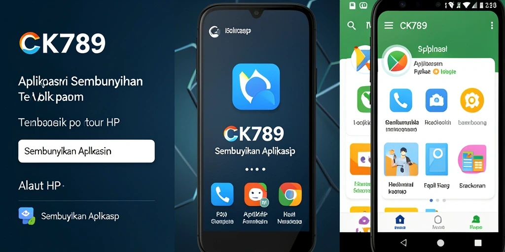 Antarmuka CK789 yang sederhana untuk menyembunyikan aplikasi.