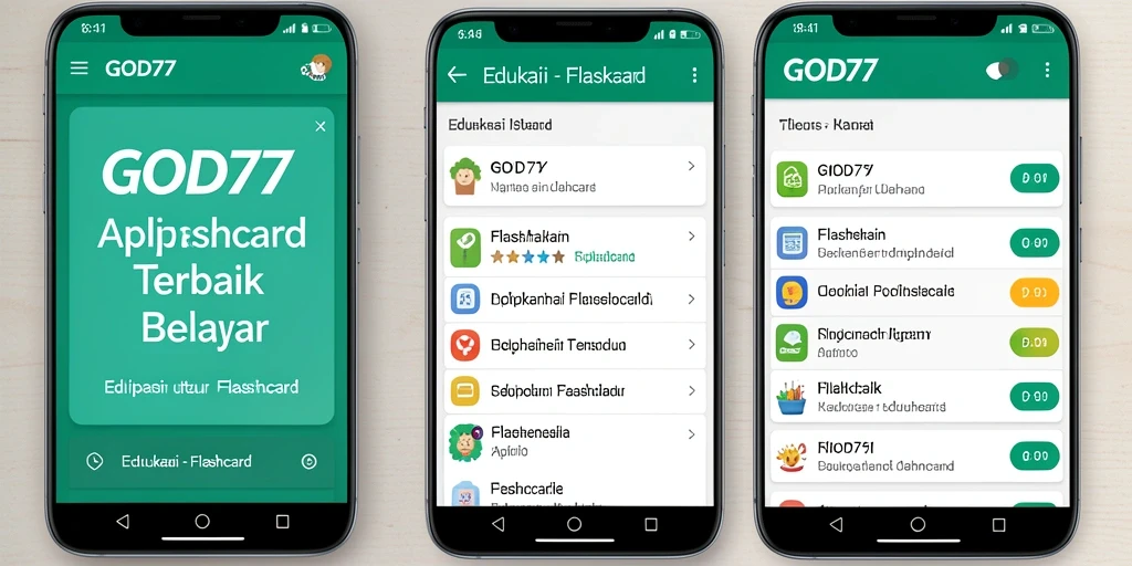 Tampilan antarmuka aplikasi GOD77 yang menarik dan mudah digunakan.