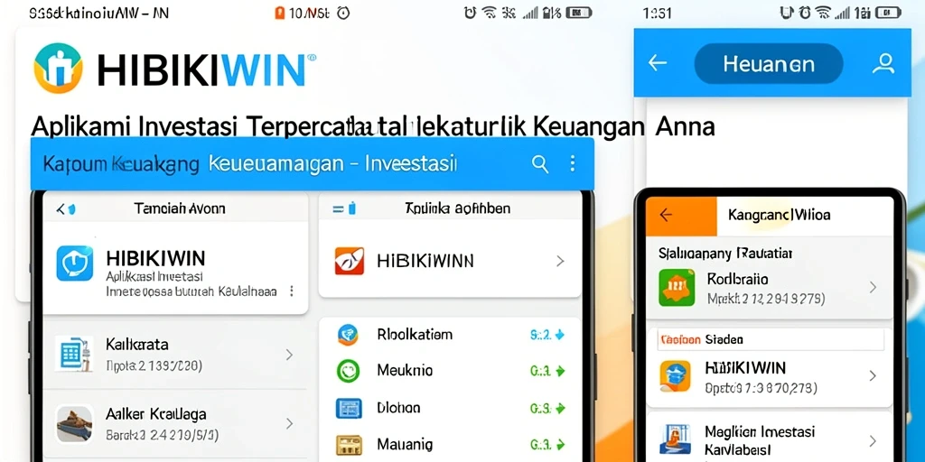 Antarmuka HIBIKIWIN yang menampilkan berbagai pilihan investasi.
